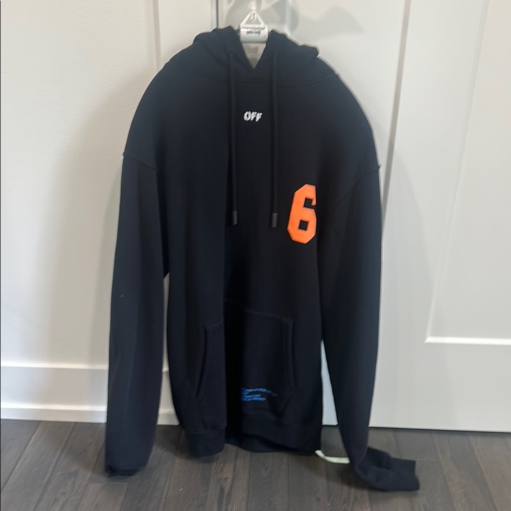 Men's Black Off White Hoodie